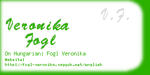 veronika fogl business card